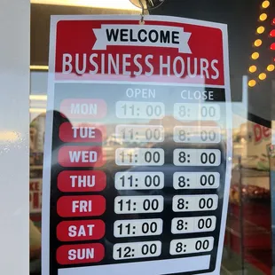 Business hours