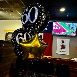 Saloon bar in background