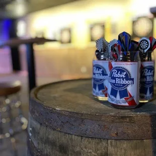 Best steel tip boards in town!  Soft tip machines, too!