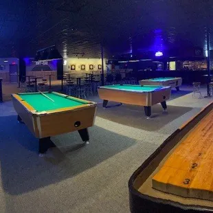 Pool, shuffleboard, darts, and more!