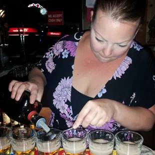 Heidi. Getting shit done for dougs birthday