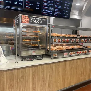 a display of donuts