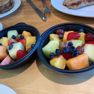 Fresh fruit that accompanied our meal.