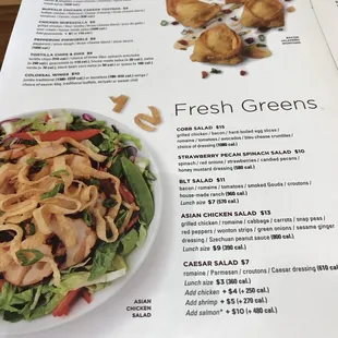 Some menu selections