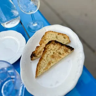 a plate with a sandwich on it