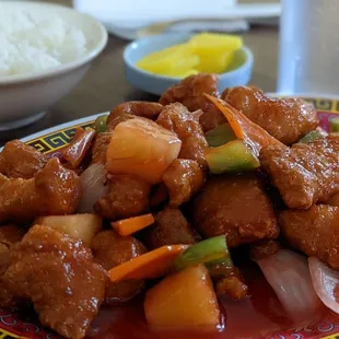 Sweet and sour chicken