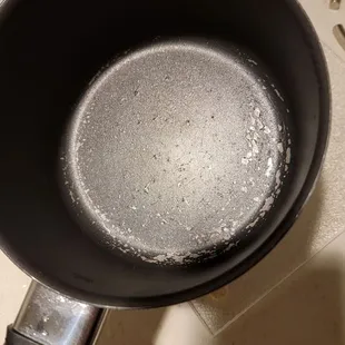 Get rid of this pot. Highly unsafe to use.