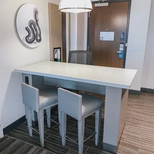Dining area in one bedroom kitchen suite