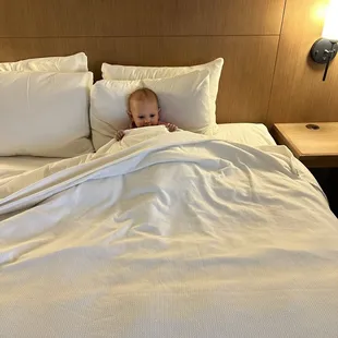 Enjoying the king size bed life for 4 days