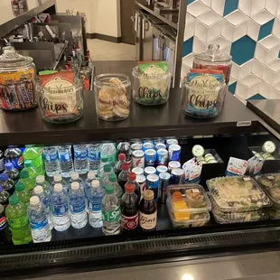 Snacks, drinks, &amp; salads