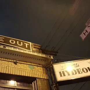 outside