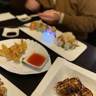 plates of food on a table