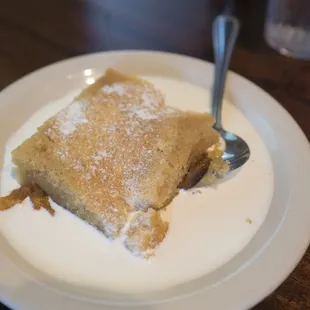 Wom Kim&apos;s peach pudding