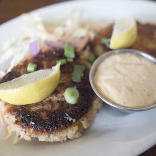 Salmon patty appetizer
