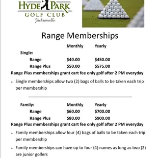 Great "Range Memberships" - Great Deal!