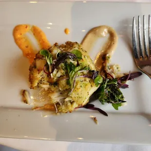 Crab cake appetizer
