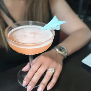 Paper plane cocktail