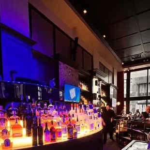 Bar seating.