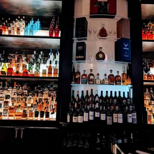 the back of the bar