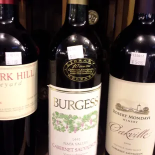 1991 Burgess NAPA cab!!!!!  This is before all the tech money went to NAPA when producers just produced great wines...