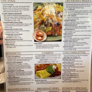 New menus-March 2023