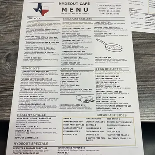 New menus-August 2023