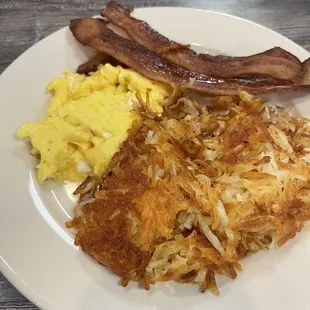 Classic American breakfast