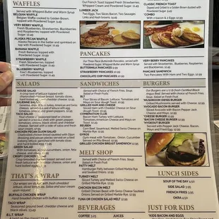 burgers, menu