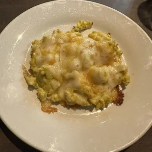 Scrambled eggs with cheese