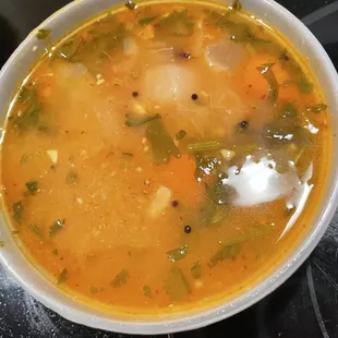 Some soup we got.  No idea.  It's good though.