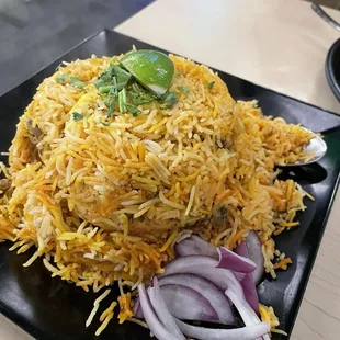 Hyderabad chicken dum biryani