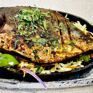 Weekend special pan fried Pomfret fish