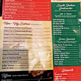 Menu.