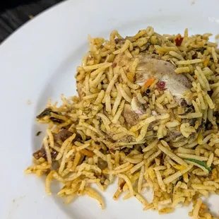 Chicken gongura biryani