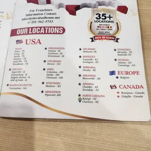 sushi and sashimi, menu