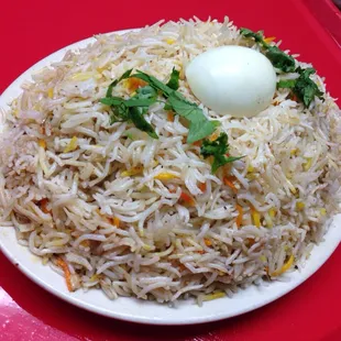 a plate of fried rice