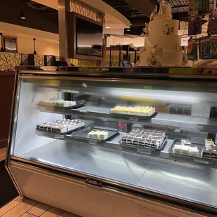 Pasty selection in front of restaurant