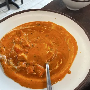 My butter chicken before I dug into it.