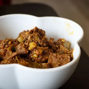 SAMBAR RICE (24 Oz) GOAT FRY (8 Oz)