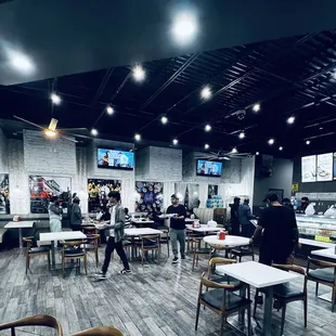 Indoor seating area