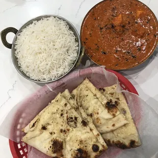 Paneer Butter Masala &amp; Garlic Naan