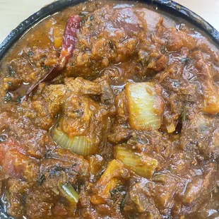 Spicy spicy goat meat