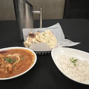 two plates of indian food