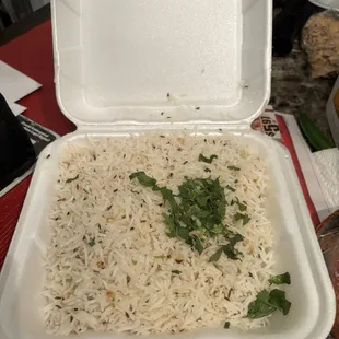 Garlic rice that I did not get to taste