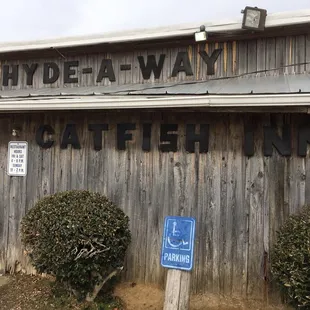 the front of the building