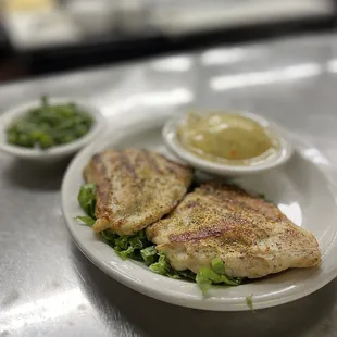 a plate of food on a table