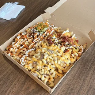 Giant box of fancy fries!