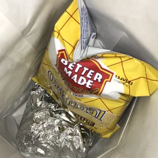 a bag of better made chips