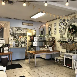 the interior of a restaurant