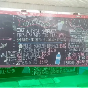 Menu board.  Hella cheaper than you know who